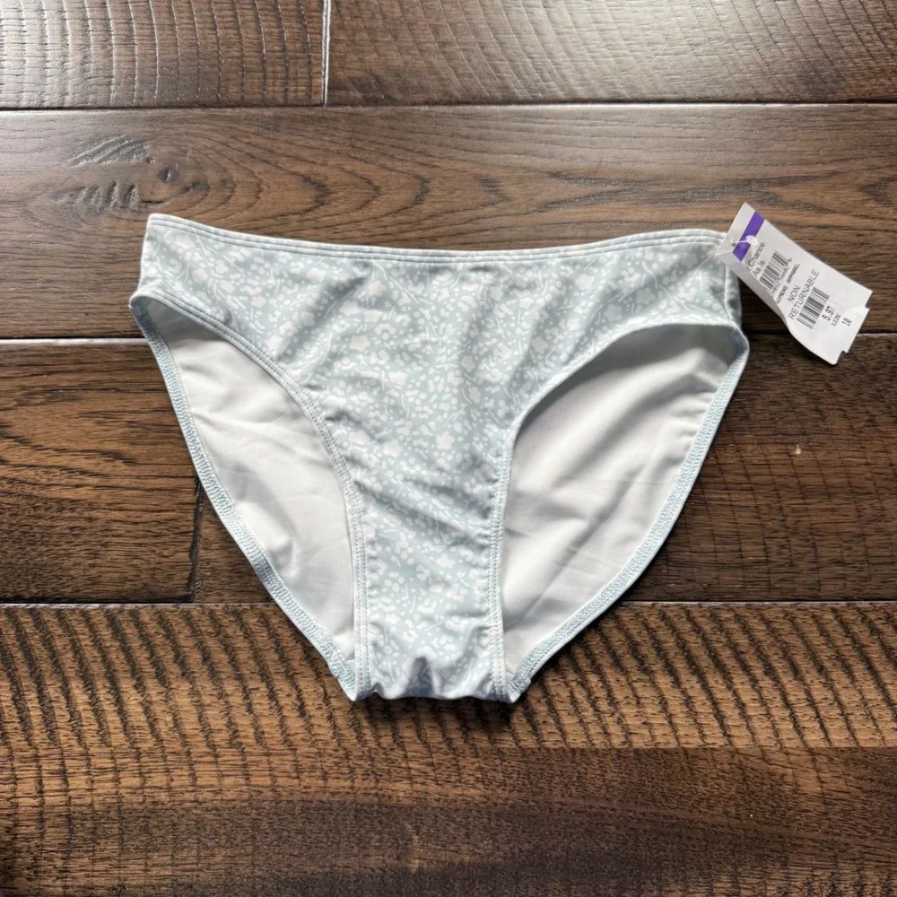 NWT Nordstrom Bikini‎ Bottom Lot 2 Melrose and Market T&B Floral Tie Dye Size 10